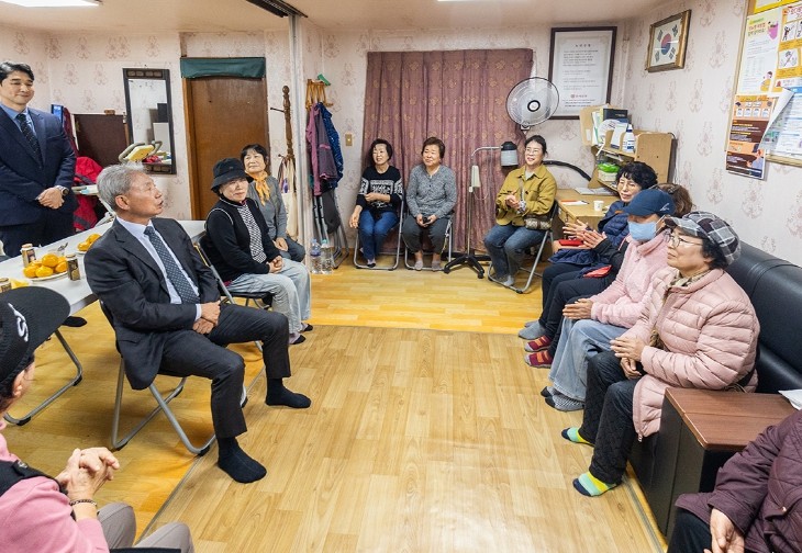 윤환 계양구청장, 경로당 현장 방문해...